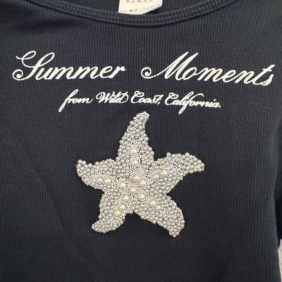 Zara Girls “Summer Moments” Ruffle Sleeve Top – Size 6-7 (120 cm) - Picture 2 of 4